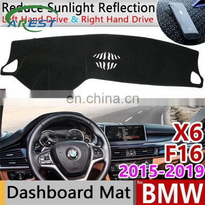 for BMW X6 F16 2015 2016 2017 2018 2019 Anti-Slip Anti-UV Mat Dashboard Cover Pad Sun Shade Dashmat Protect Carpet Accessories