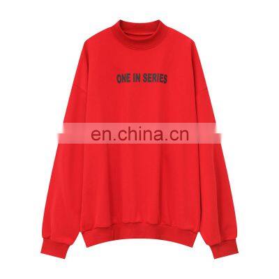 2022 high quality oem design thick 400g plain sweatshirt custom label  for men clothing