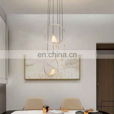 New Listed Indoor Decoration Black Gold Living Room Bedroom Aluminum LED Modern Pendant Light