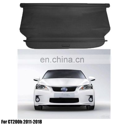 Black Trunk Shade Rear Cargo Cover Shield Retractable for CT200h 2011-2018 Tonneau Cover