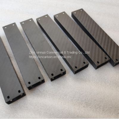 CNC cutting slot/drill hole carbon fiber rectangular square tubing with 3K twill matte surface