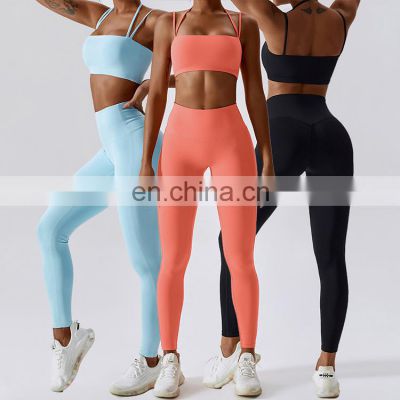 Yoga sets fitness clothing wear spring women plus size soft high quality workout clothing set women fitness sets