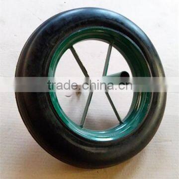 solid rubber wheels 3.50-8 for wheelbarrow