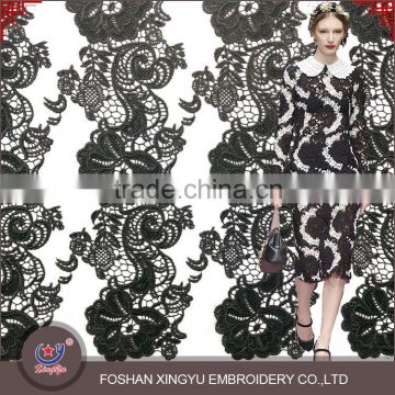 High Quality luxury custom soft black and white computerized embroidery supplies free designs for clothes