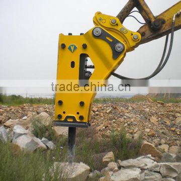 compact excavator with hydraulic breaker jack hammer
