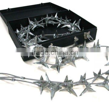 10 m simple manganese alloy road spikes for army