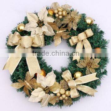 PVC wholesale artificial christmas wreath