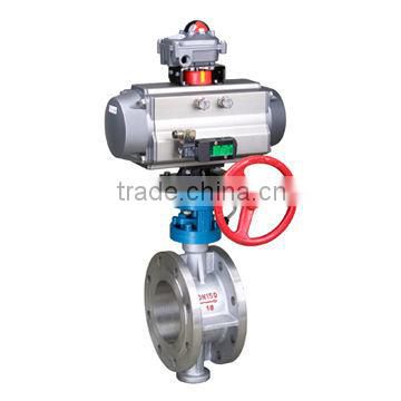 pneumatic butterfly valve / butterfly valve with pneumatic actuator