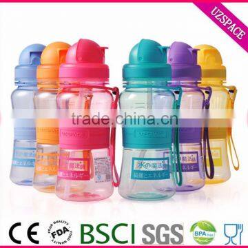 school kids hot plastic water bottle famous brand 350ml