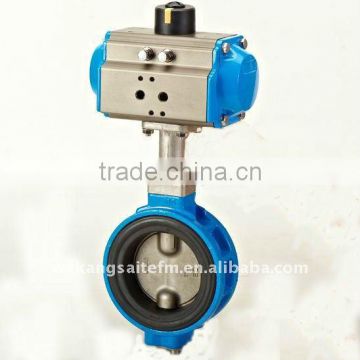 Pneumatic Butterfly Valve, pneumatic actuated valve, JIS butterfly valve