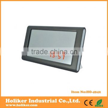 square LED mirror table clock for promotional
