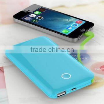 6600mah Universal external portable power bank for iPhone/samsung/ipad