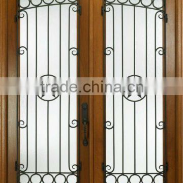 Double American Design Iron Doors Wooden DJ-S9052W-2