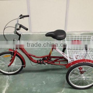 3 wheel adult tricycle wholesale/20 inch cheap tricycle with lightweight KB-T-Z18