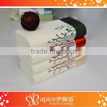 wholesale 100% cotton terry embroidery custom bath towel