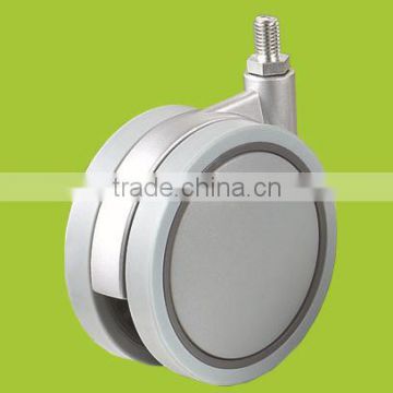 hot sale high quality 100 mm swivel thread stem zinc alloy medical caster wheel (FC3711)