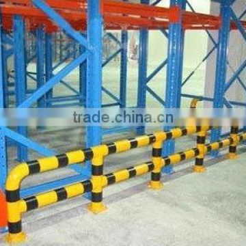 Security Barriers Foot Protection tubular barrier for pallet racking