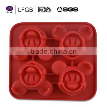 High quality customized new design micky mouseshape silicone cake molds