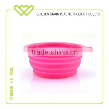 hot selling wholesale promotional silicone foldable travel silicone bowl