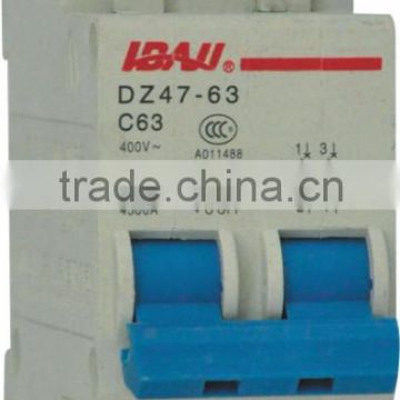 MCB DZ47 air circuit breaker C45 mini circuit breaker