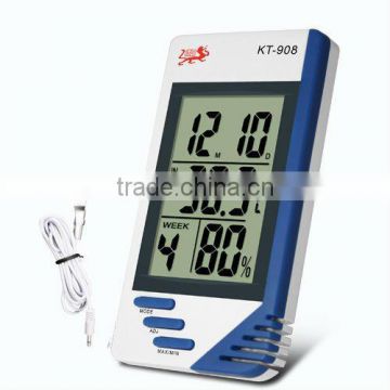 indoor outdoor digital thermometer with sensor KT908