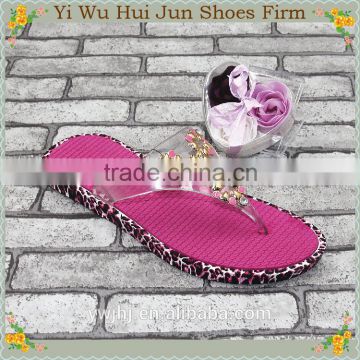 Latest Woman Flat Black Sandals Colour Changing Flip Flops And Open Toe Slipper