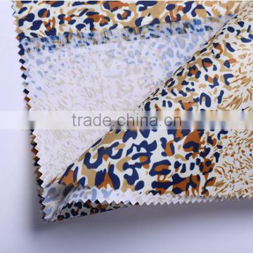 New Design Waterproof Leopard grain fabric printing luggage fabric