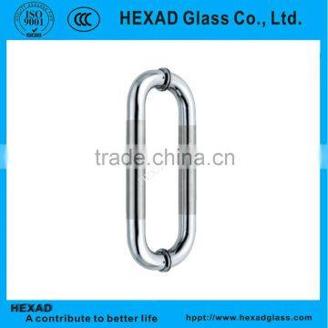 HEXAD High Quality Round Stainless Steel Hotel Glass Door Handle