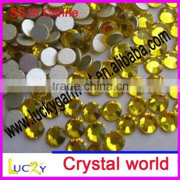 flat back rhinestone DIY nailart decoration crystal ss12 citrine