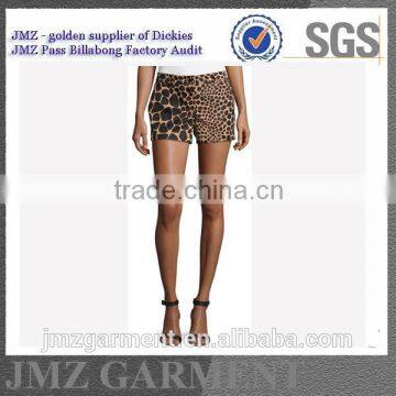 fancy leopard latest design spandex shorts women new products top 2016 low moq