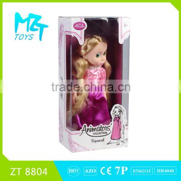 2016 New !Eco-friendly PVC Collection 12 Inch Tangled princess Barbie Doll