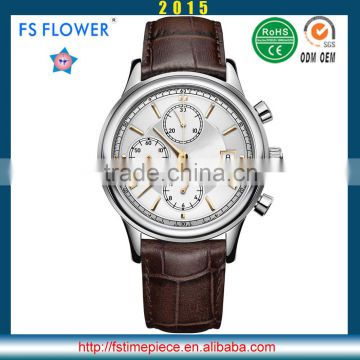 FS FLOWER - Classical Chronograph Business Men Watch Grade Gift Items For Company With Own Brands
