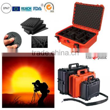 Hard durable solid handheld components box packaging with grid case with IP67 waterproof RC-PS 290/1