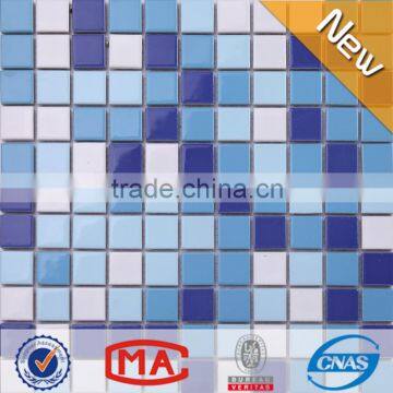 LJ JY-SW-02 Foshan Blue Premium Mosaics Pool Tile Prices Swimming Pool Ceramic Tiles
