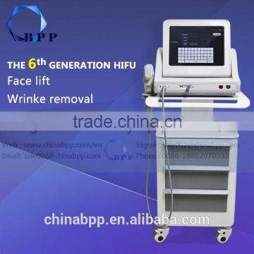 Painless Wholsale Portable Hifu Face Lift/skin Eye Lines Removal Lift Machine For Beauty Salon 300W