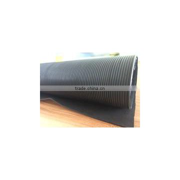 Anti slip fine stripe rubber floor ,oil resistant rubber floor
