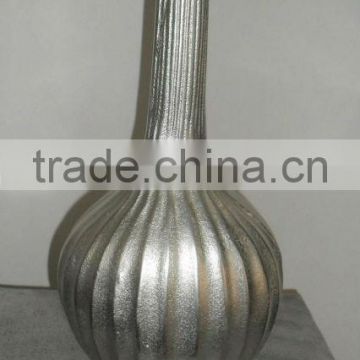 Nickle Plated Flower Vases Silver Raw Finished