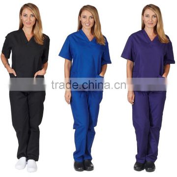 Medical Uniforms Scrubs Set Women's Scrub Set, Uniform Medical Scrubs Assorted Colors, XXS-5XL Medical Scrubs