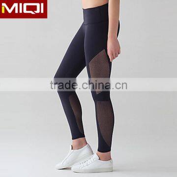 New Style Custom Fitness 2017 yoga wear custom fitness leggings with low MOQ mesh yoga pants