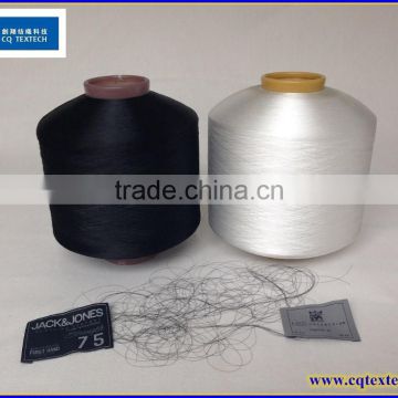 90D/600TPM Polyester Bright(BR) FDY Warp Yarn for making woven label