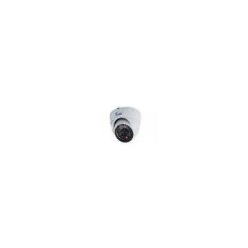 Black / White 24pcs LEDs, 3.6/6mm Lens Anti-reflection Glass CCD CCTV IR Dome Cameras