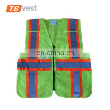 5 Point Breakaway Hi Vis ANSI Class 2 Security Safety Vest reflectorized vest