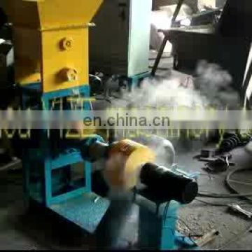 Floating fish feed pellet extruder making machine for sale fish food bulking machine