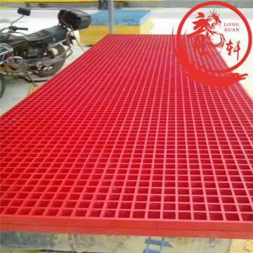 Gritted Surface Fiberglass Mesh Grating Chemical Resistant