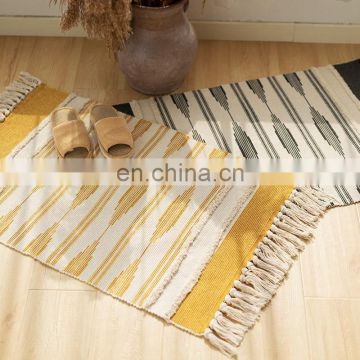 i@home european wild cotton weaving printed tufted tassel sofa bedside carpets mats