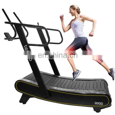 commercial curved treadmill 2021 Commercial fitness treadmill gym non- Motorized treadmill running machine