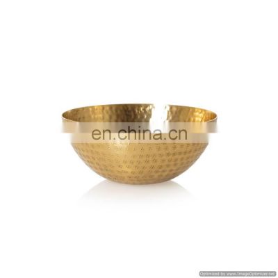 gold plated handmade metal bowl