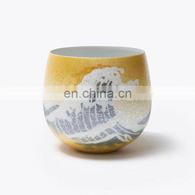 Japanese Blue Arita Porcelain Modern Color Quality Tea Coffee Ceramic Sake Cups Porcelain Mug