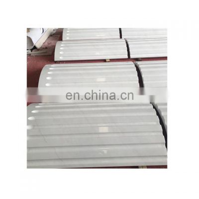 Factory wholesale white marble stone  decorative tiles for pillars