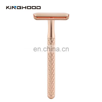 Customized Lady Body Double Edge Blade Safety Razor Male Portable Face Metal Shaver
